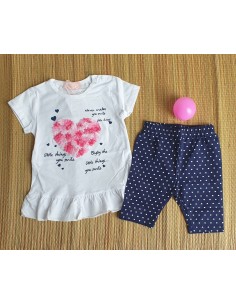Conjunto bebé niña corazón 2
