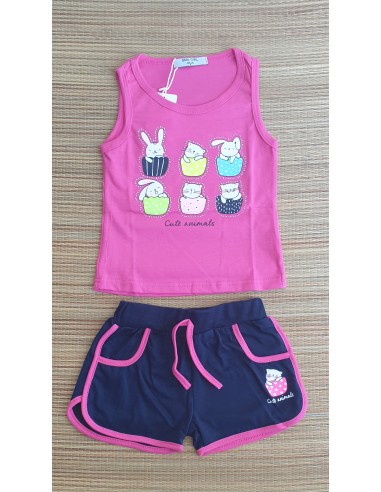 Conjunto niña gatitos