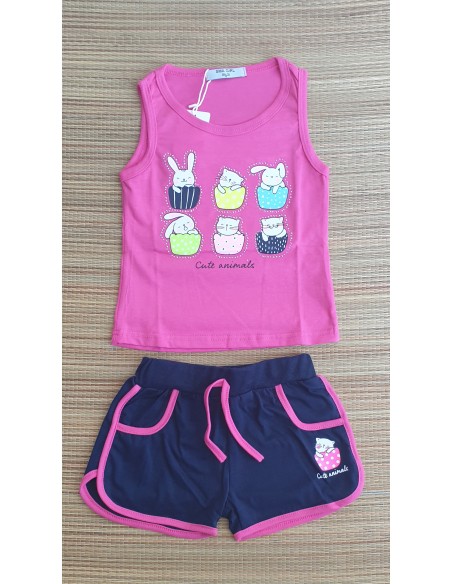 Conjunto niña gatitos